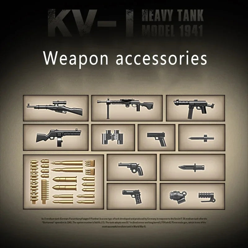 US Army Military World War WW2 M4 Sherman 75 Medium Tank Building Blocks Stuart Tank Bricks Educational Toys for s Gift