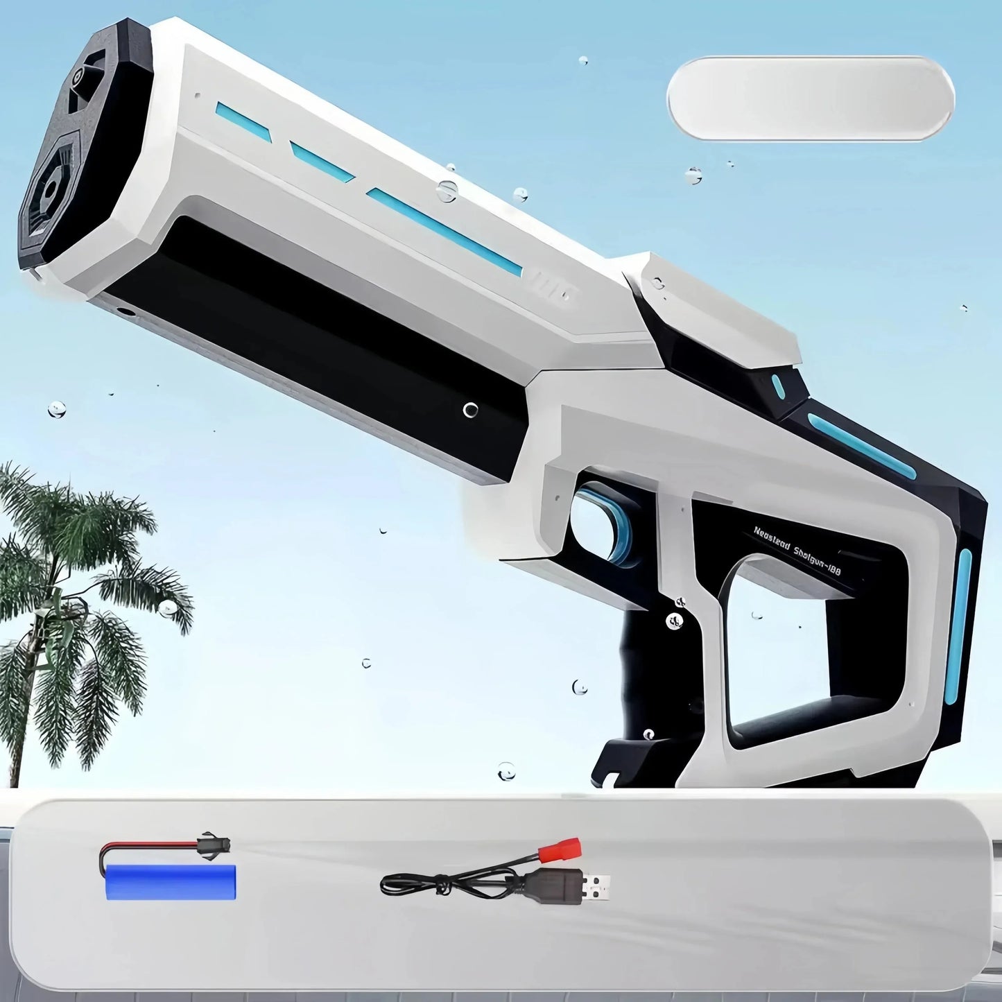 Fully Automatic Electric Water Gun – Rechargeable Continuous Firing Water Blaster for Summer Outdoor Activities