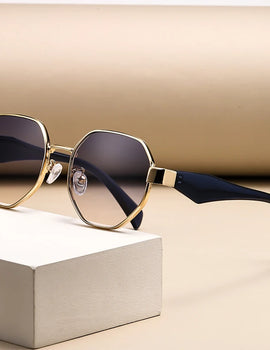 Retro Round Frame Large Frame Sunglasses Women Sun Glasses Holiday Outdoor Camping Cycling Fishing Fashionable Sunnies