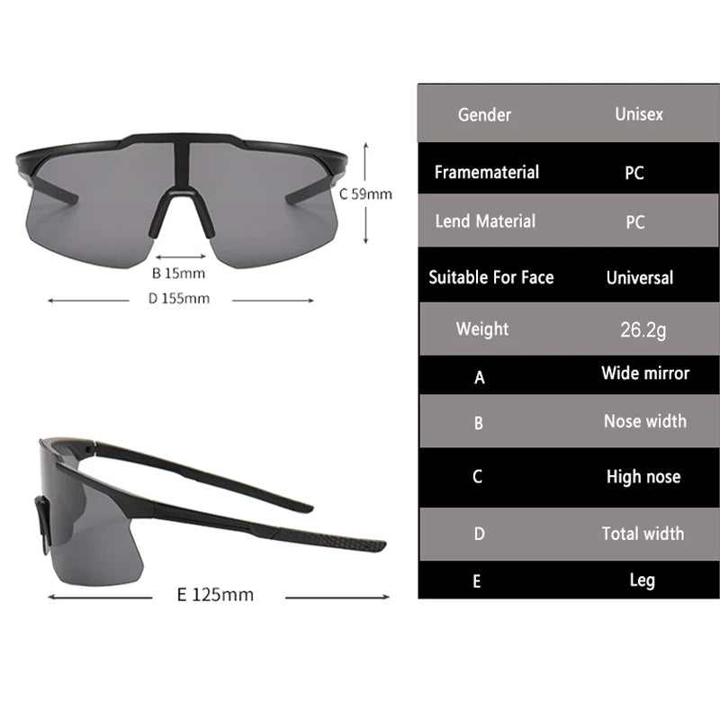 Riding Cycling Sunglasses Outdoor Glasses Goggles Bicycle Mountain Bike Glasses Men's Women Sport Eyewear