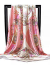 Scarves For Women Print Silk Satin Head Scarf Female Luxury Brand Square Shawl Large Hijab Scarfs