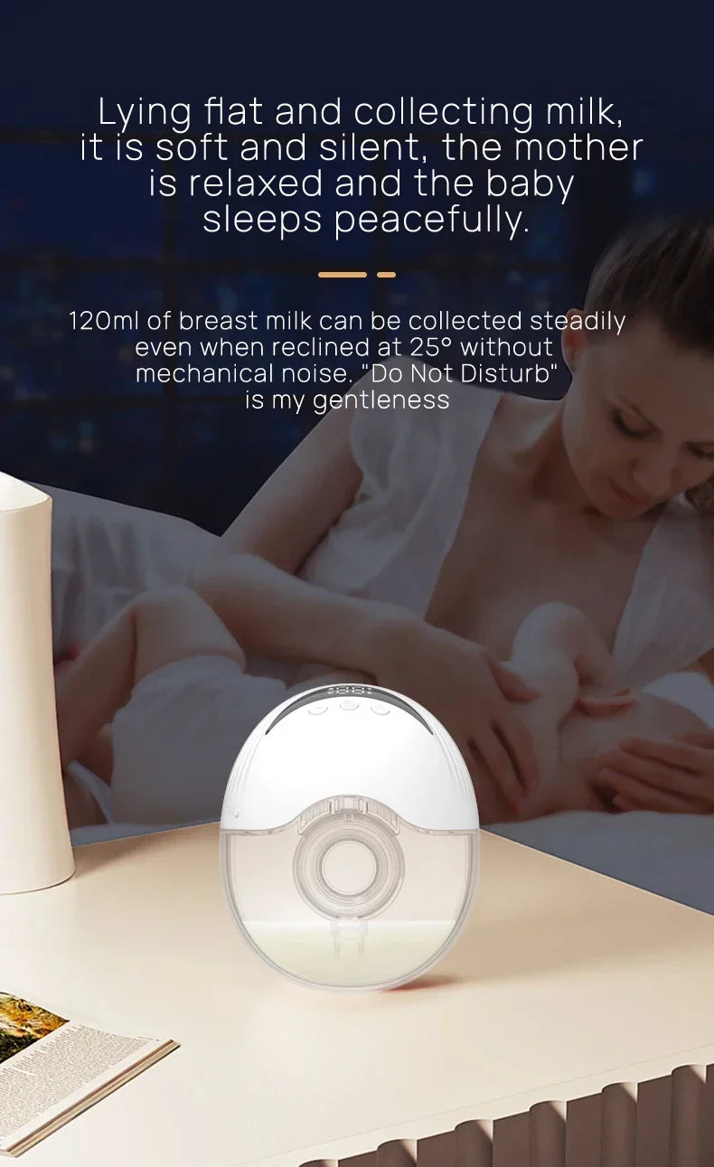 Wearable Electric Breast Pump Wireless Breast Pump Portable Low Noise Handsfree Breast Pump  Feeding Accessories