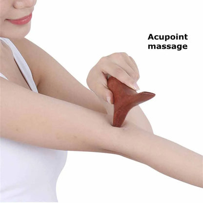 1 PC Neck Foot Wood Trigger Point Massage Gua Sha Tools,Home Gym Professional Wooden Therapy Massage Tool for Back Leg Hand Face