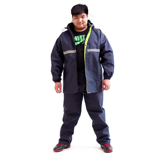 Rain Coat Men Black Impermeable Rain Jacket Suit Riding  Adult Rain Poncho  Large Size Raincoat Single Double Layer