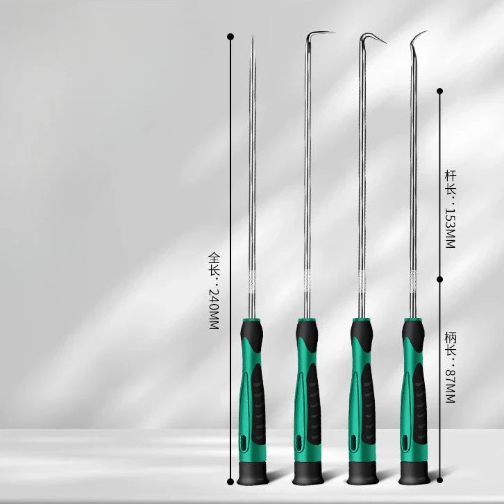 Car Auto Vehicle Oil Seal Screwdrivers Set O-Ring Seal Gasket Puller Remover Pick Hooks Tools Sealing Repair Tools 16cm 4Pcs