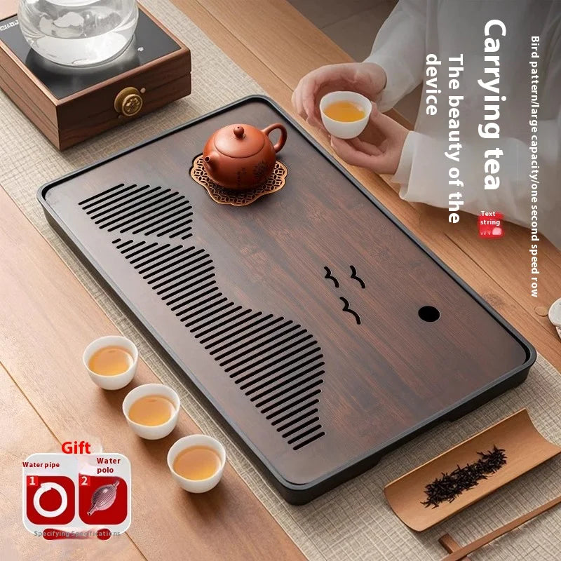 Tea Tray Tea Set Tea Tray Tea Sea Dry Brewing Platform Tray Bamboo Tray Tea Ceremony  Small Water Storage Tea Platform