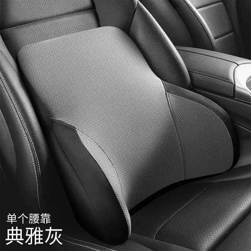 Memory Cotton Neck Pillow Car Seat Pillow Support Auto Lumbar Cushion Comfortable and Breathable Car Headrest Lumbar Support
