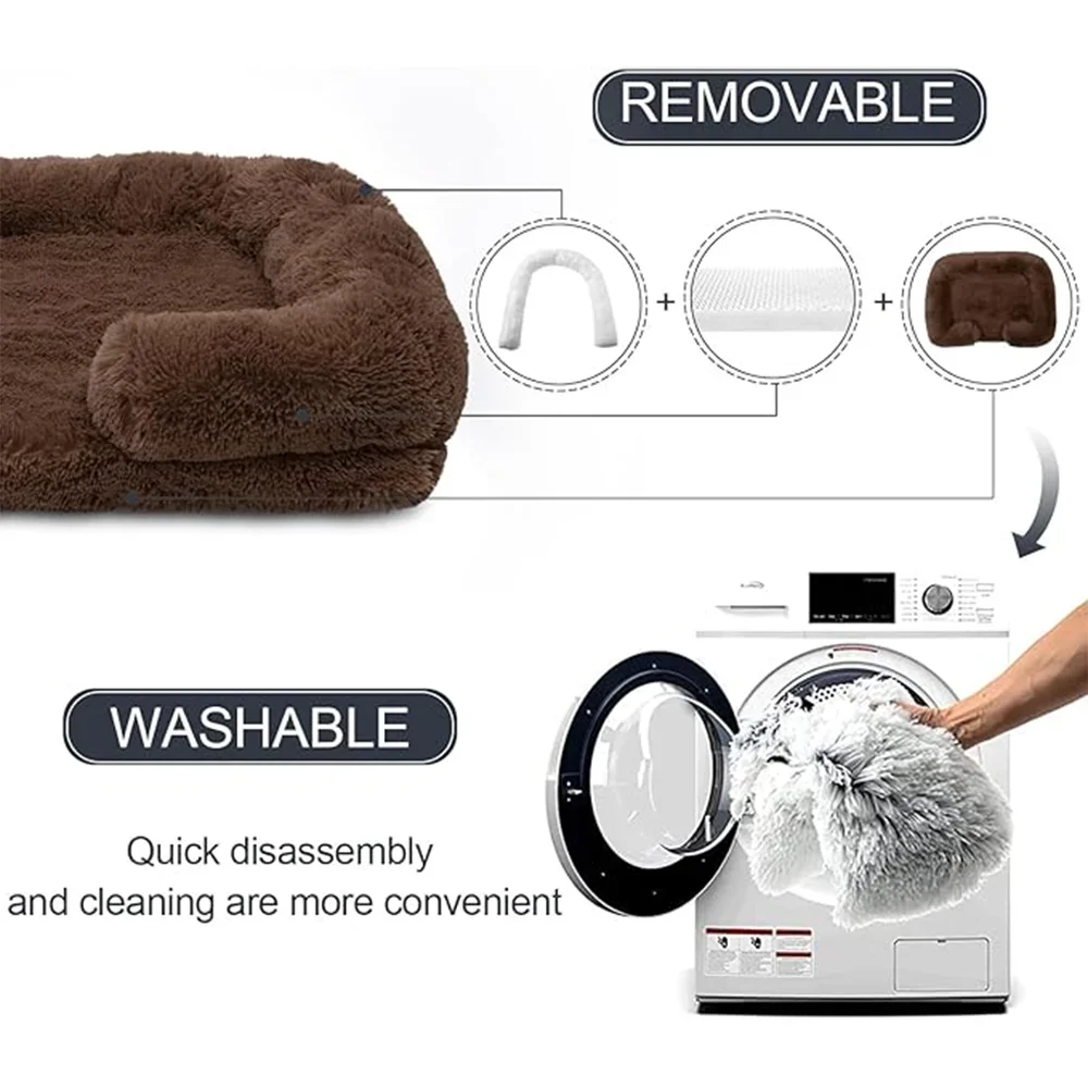 Winter Plush Pet Bed Sofa for Dogs and Cats
