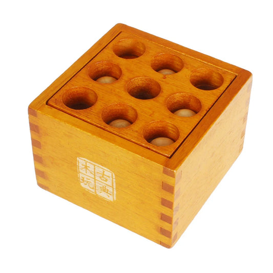 Wooden 3D IQ Puzzle Cube – Brain Teaser