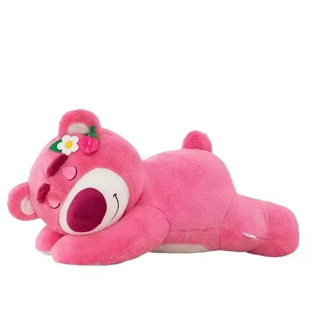 Disney Toy Story Lotso Cute Bear Strawberry Sofa Plush Pillow Stuffed Toys  Girls Friends Festivals Birthday Gift