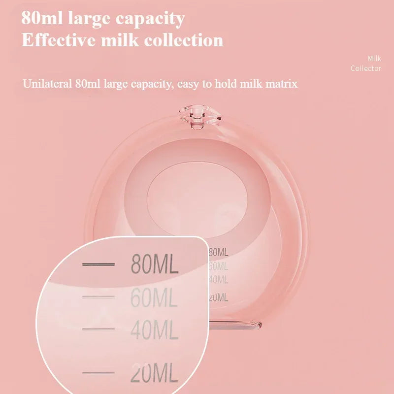 Wearable Hands-free Anti Overflow Silicone Breast Collector Breast Mask Milk Storage Device Anti Overflow Milk Pad Soft Milk Cup