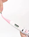 1pc  Cartoon Digital Thermometer Oral Armpit Flexible Tip Waterproof Cute Design Frog Cow Rabbit Bear Duck Rabbit Panda Cow