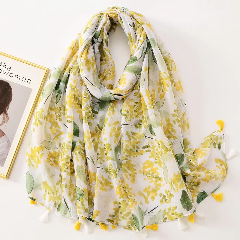 Bandannas Designer Scarf Luxury Scarves Woman Scarf Elegant Women's Shawls For Cotton Veils Bandana Brand