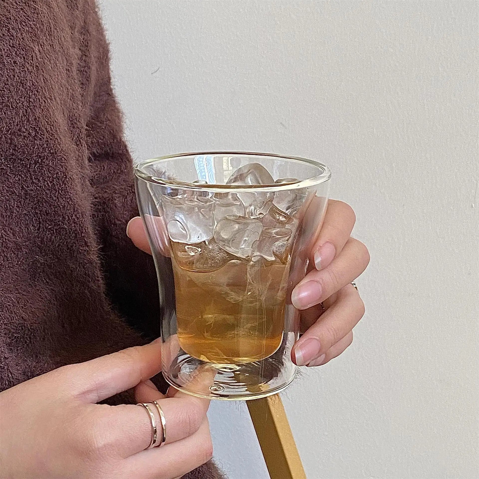 2/4/6pcs Double Wall Espresso Cups High Borosilicate Glass Cup For Tea Wine Milk Heat Resistant Drinkware Mug 80/200ml