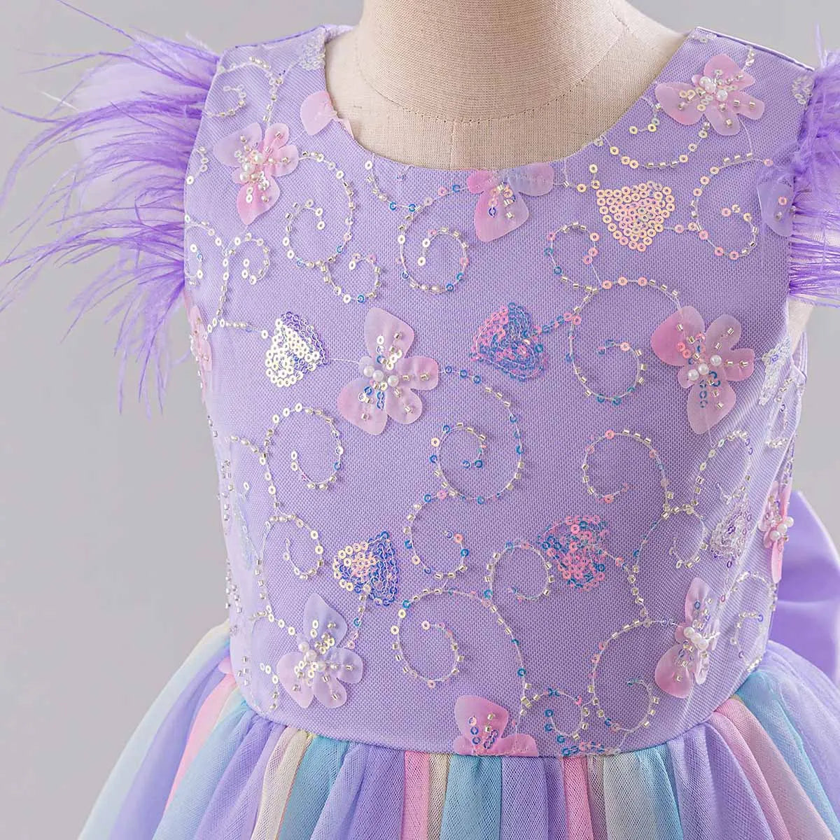 Girls Princess Dress - Fluffy Tulle Ball Gown for 1st Birthday/Wedding/Pageant | Flower Girl Party Dress