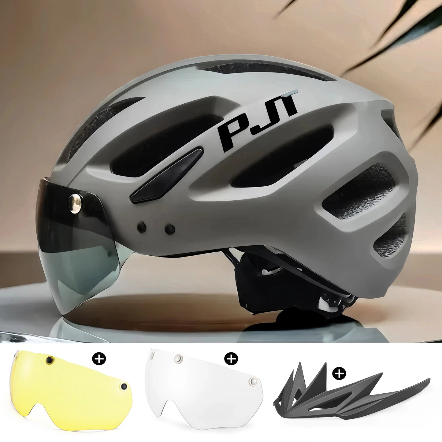 Rechargeable LED Cycling Helmet With Dual Mode Goggles