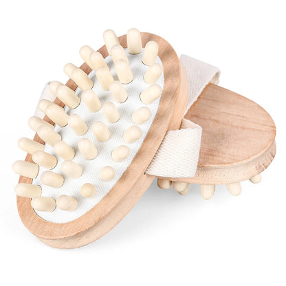 Body Anti Cellulite Brush Soothing Wooden Essential Oil Spa Air Cushion Massage Hair Comb Scalp Massage Brush Dead Skin Remover