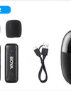 BY-WM3T Wireless Lavalier Lapel Microphone for iPhone Andriod Smartphone DSLR Cameras Live Streaming Youtube Recording Vlog