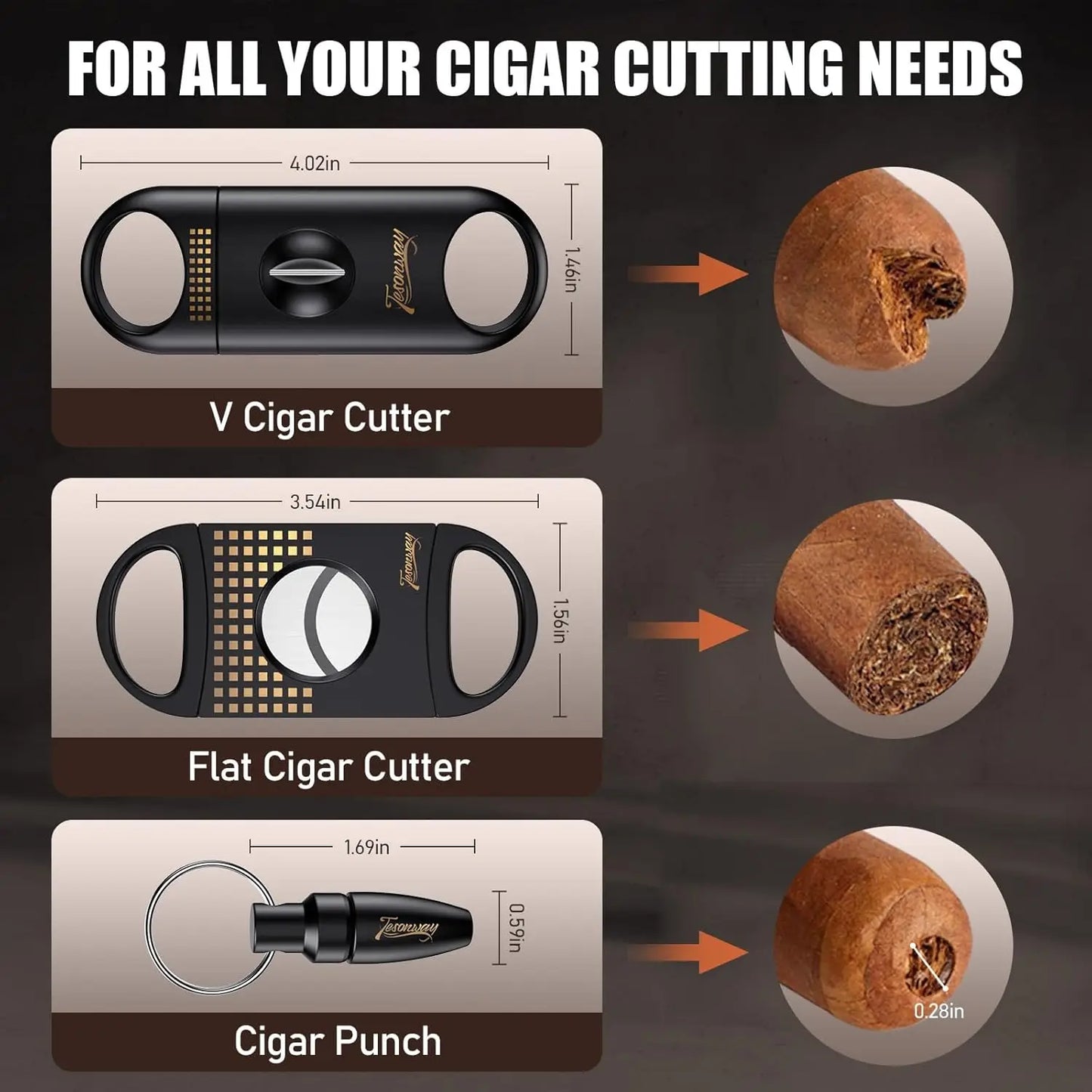 Cigar Humidor Cedar Wood Humidor Cigar Box Glass Top Desktop Humidor with Front Hygrometer Humidifier Divider Accessories Drawer