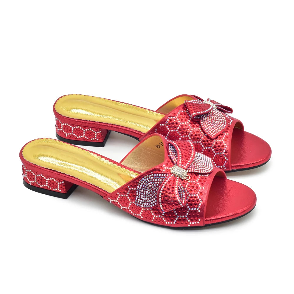 Ladies Shoes Summer Slippers Good Quality Womens Dress Sandals  Sweet Style for Royal Wedding Party Slingbacks Sandals