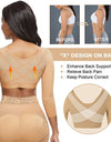 Womens Arm Shaper Tops Slimmer Compression Half Sleeves Post Surgery Posture Corrector Shapewear