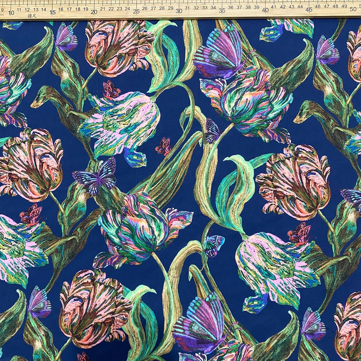 1/2/3/5M 80s 100% Cotton Like Liberty Midnight Sketch tana lawn cotton Fabric DIY handmade Sewing Dress Clothing Designer cloth