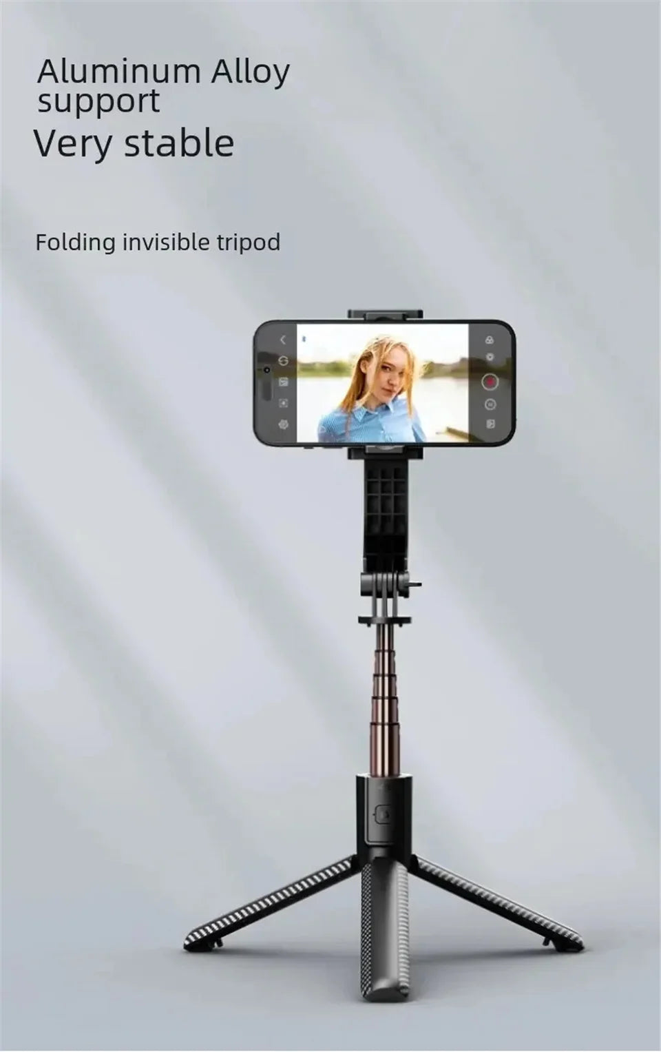Bluetooth Handheld Gimbal Stabilizer Mobile Phone Selfie Stick Aluminum Alloy Adjustable Tripod for Smartphone Live