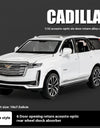 Diecast 1:32 Cadillac Escalade SUV Alloy Model Sound And Light Pull Back Toy Accessories For The Car Birthday Present For Boys