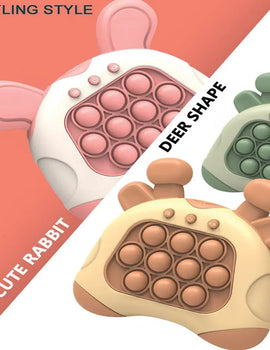 Pop Push Press Bubble Sensory Toys Whack Music Quick Press Bubble Game Machine Squeeze Stress Relief Toy for Kids Adult Gift