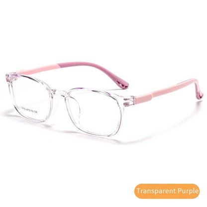 Ultra light new TR90 children's glasses frame, suitable for myopia and farsightedness, with high-quality lenses for boys and gir