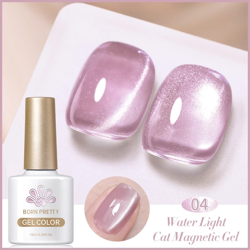 10ml Rainbow Purple Water Light Cat  Gel Nail Polish Shining Super Sliver-light Holographic Soak Off UV Gel
