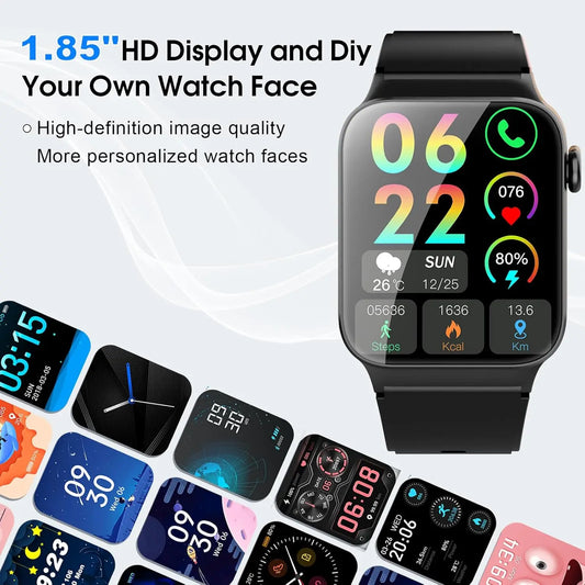 Smart Watch Sports Fitness Watch Smart Watch for Men Women Watch Pedometer IP68 Waterproof 110+ Sports Modes