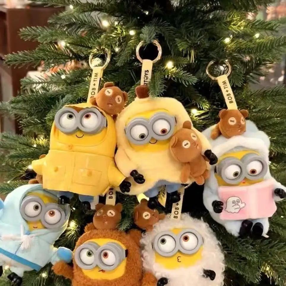 Cute Cartoon Character Vinyl Plush Keychain Bag Charm