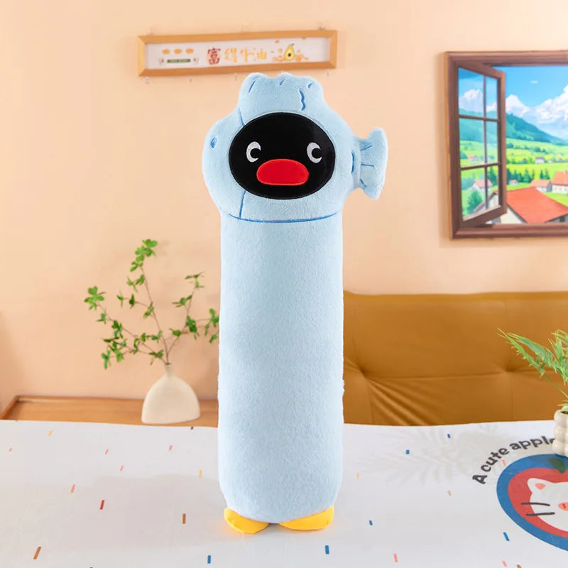 Kawaii Stuffed Doll Arctic Penguin Long Pillow for Girls Sleep Hugging Cuddling Leg Clamping Bed Cushion Anime Kids Birthday