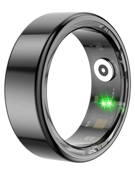 R02 Smart Ring Military Grade Titanium Steel Shell Health Monitoring IP68 & 5ATM Waterproof Multi-sport Modes