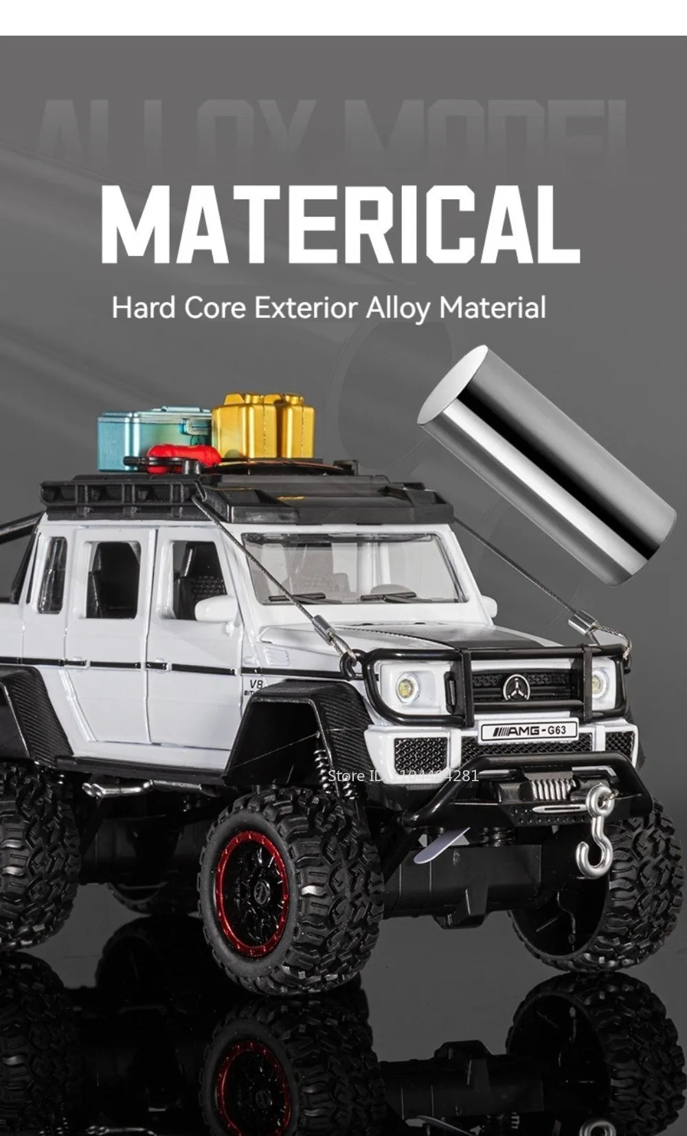 1:24 G63 G550 Diecast Alloy Miniature Model Toys Cars Sound Light Pull Back Doors Opened Off-road Vehicles Boys Birthday Present