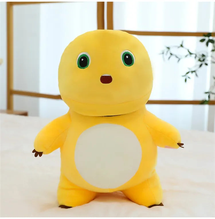 50cm Kawaii Plush Nai Long Stuffed Doll Black Face Baby Dragon Cute Smiling Funny Mask Toy Kids Birthday Xmas Gift for Girls