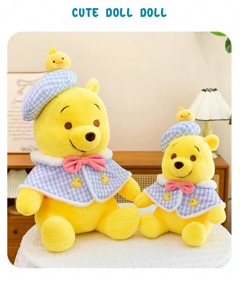 Disney's popular cute Stitch and Winnie plush toys, cute Winnie the Pooh dolls, girls' holiday and birthday gifts