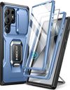 For Samsung Galaxy S24 Ultra Case Full-Body Shockproof with Ring Holder Built-in Front Frame Screen Protector Slide Camera cover