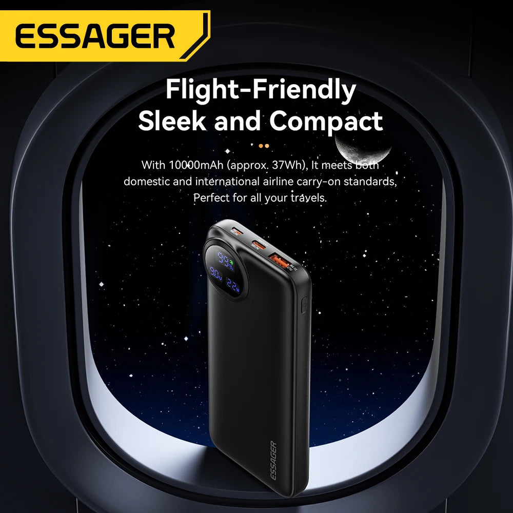 20000mAh Power Bank 22.5W Fast Charging with Built-in Cables Digital Display Portable Charger for 4 Devices