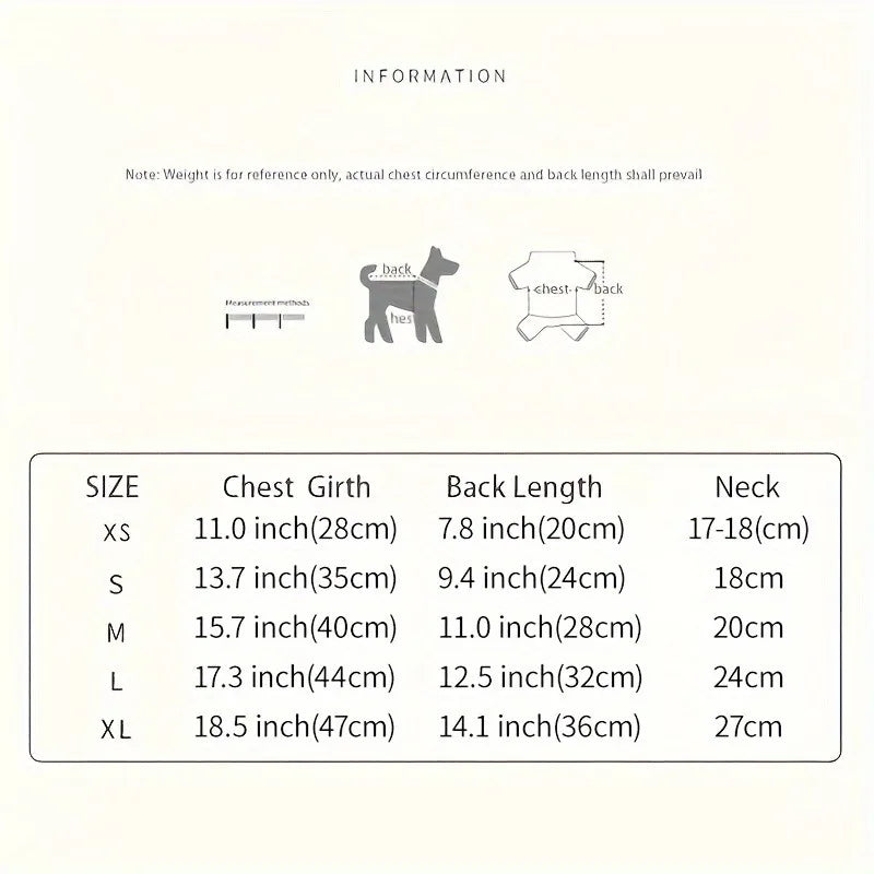 Warm Pet Vest Sweater for Cats and Small Dogs