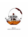 Kung Fu Tea Set Beam Glass Teapot Pottery Stove Tea Water Separation Tea Pot Cooking and Steaming Dual Purpose Tea Kettle