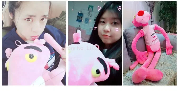 Disney 60cm~180cm  Pink Plush Doll Toys Cute Cartoon Leopard Stuffed Animal  Toy Soft Kawaii Stuffed Doll Christmas Gift