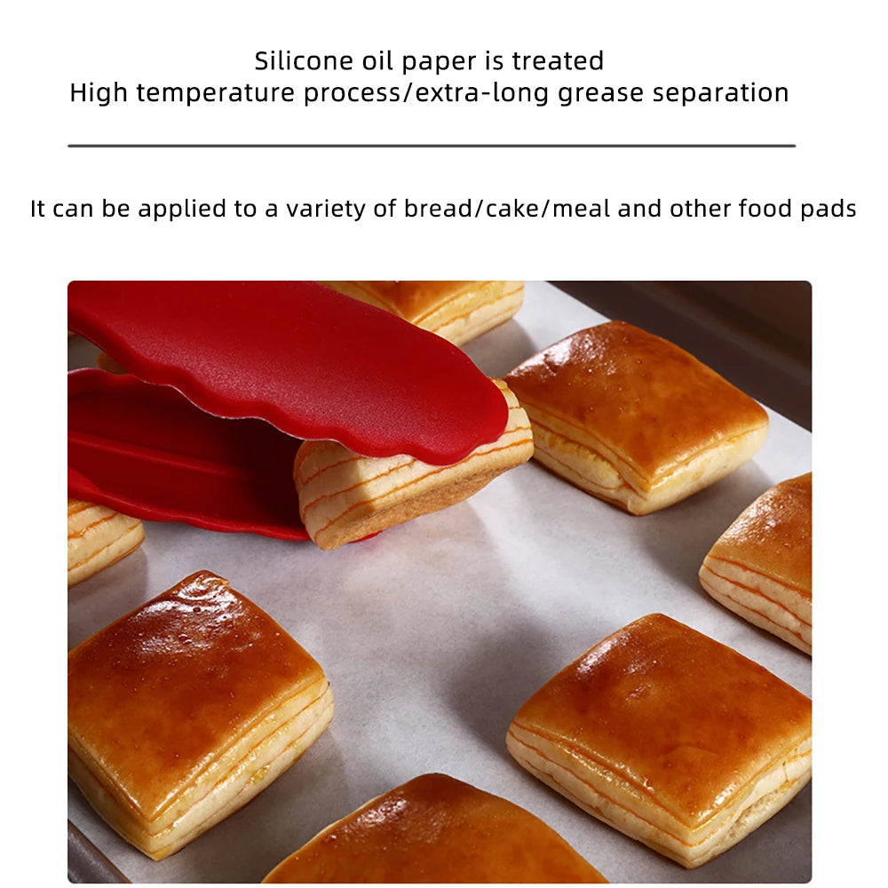 200pc Retro Food Accessories for Baking Kitchen Food Grade Grease Paper Bread Sandwich Burger Fries Wrappers Cookie Baking Paper