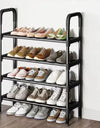 4/5/6/7/8 Tiers Metal Frame Shoe Rack Shoe Organizer Closet Space Saving Shoe Shelf for Entryway Tall Shoe Rack Load-Bearing