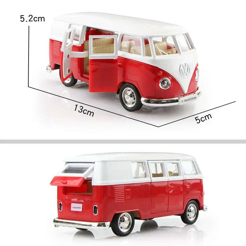 1/36 Diecasts Volkswagen Miniature Cars VW T1 Bus Toys Alloy Diecasts Scale Metal Collection Cars Models Vehicles s Toy Cars