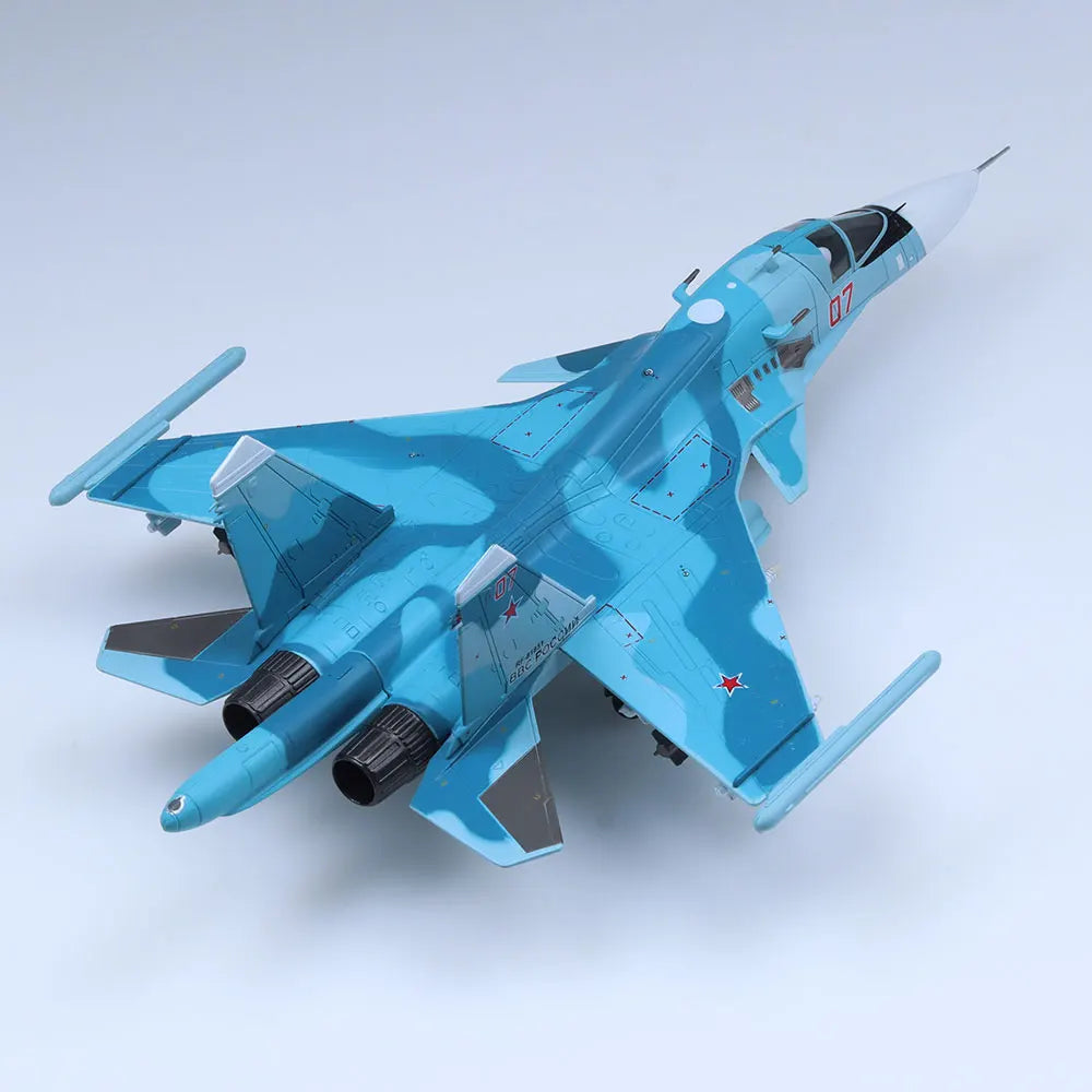 1/100 SU-34 Fullback Alloy Fighter Plane Model