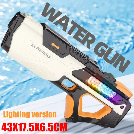 Full Electric Automatic Water Storage Gun – Portable Rechargeable Water Blaster for Summer Outdoor Play