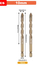 Hex Masonry Drill Bits 1/4 Shank Titanium Steel Metal Cross Drill For Glass Ceramic Concrete Brick Hard Drill Bit Tool