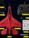 FX620 RC Plane Drone SU35 2.4G Fixed Wing Fighter Electric Toys Airplane Glider EPP Foam Toys Kids Boys Gift